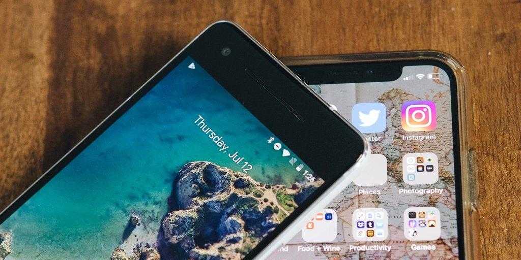 android ios smartphone