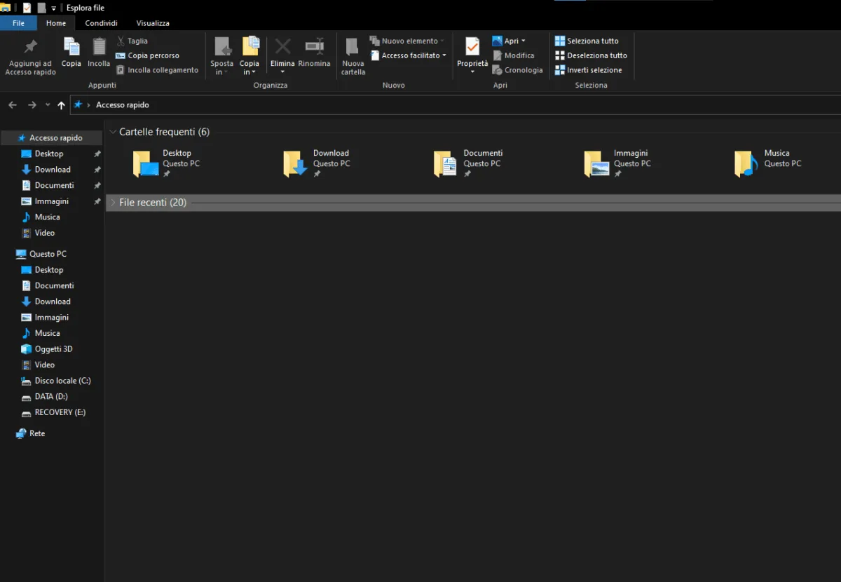 oggetti 3d windows 10