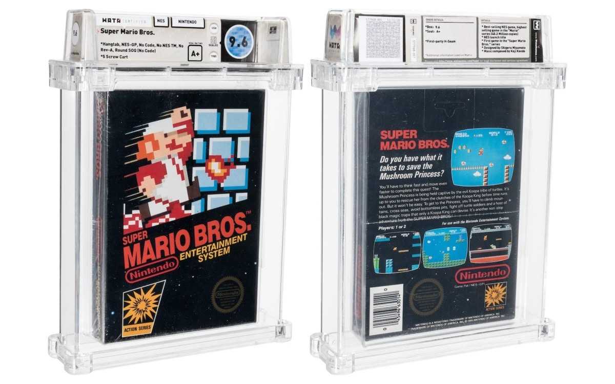 Super Mario Bros: una cartuccia NES venduta all'asta per 560.000 euro, un nuovo record 10 super mario nes record encheres
