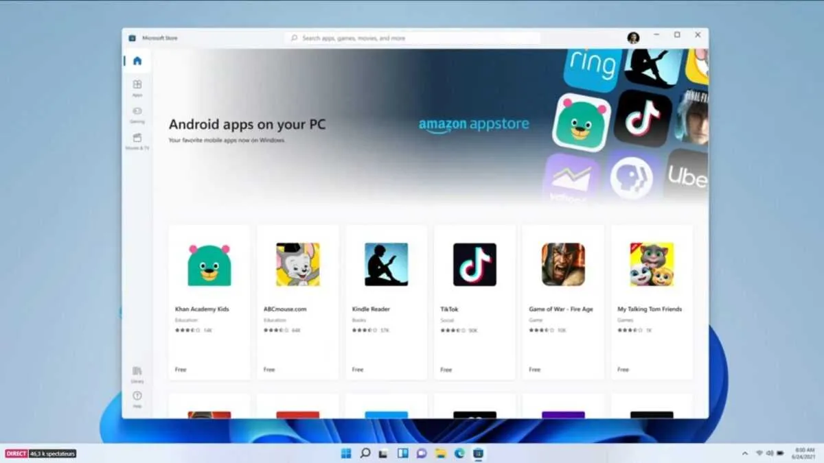windows 11 android app
