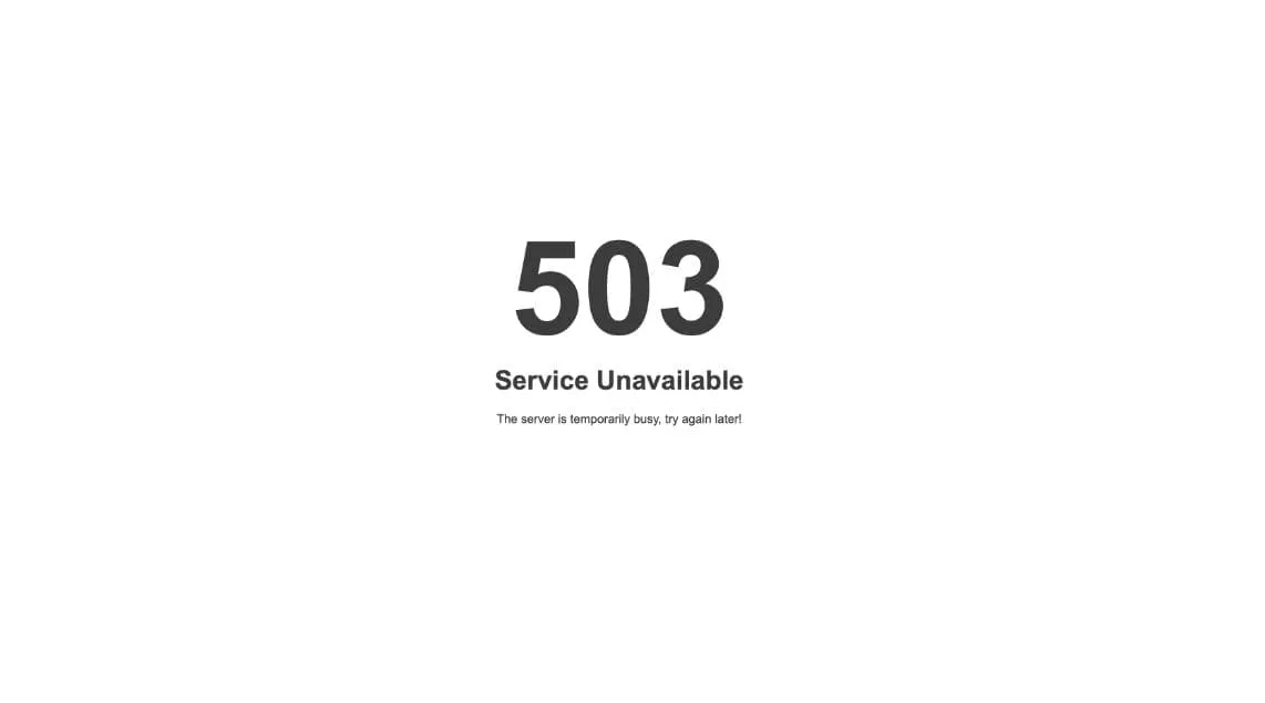 error 503