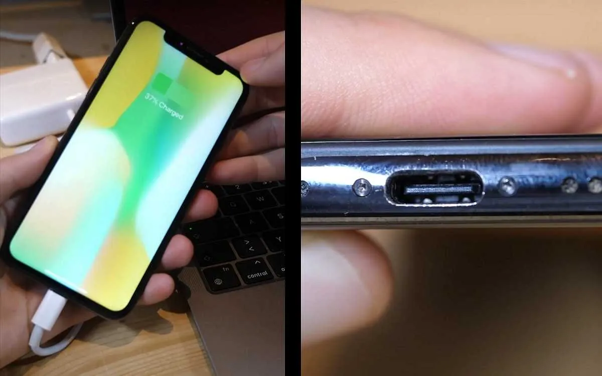 USB C iPhone X