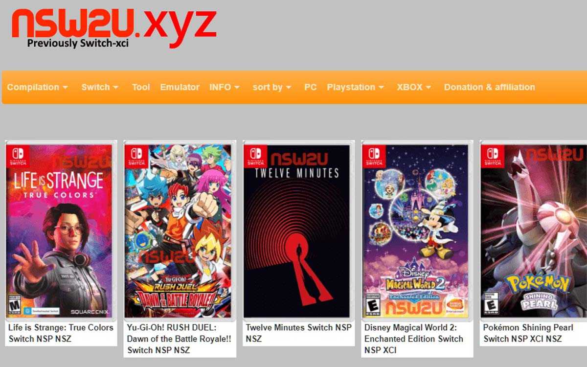 site pirate switch nintendo