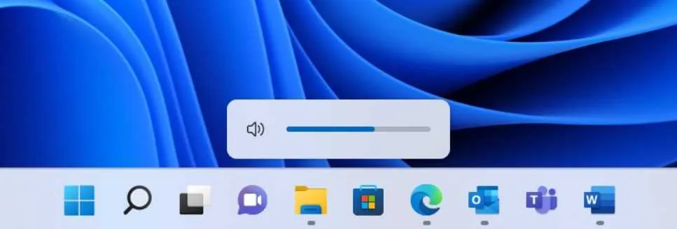 windows 11 controllo volume
