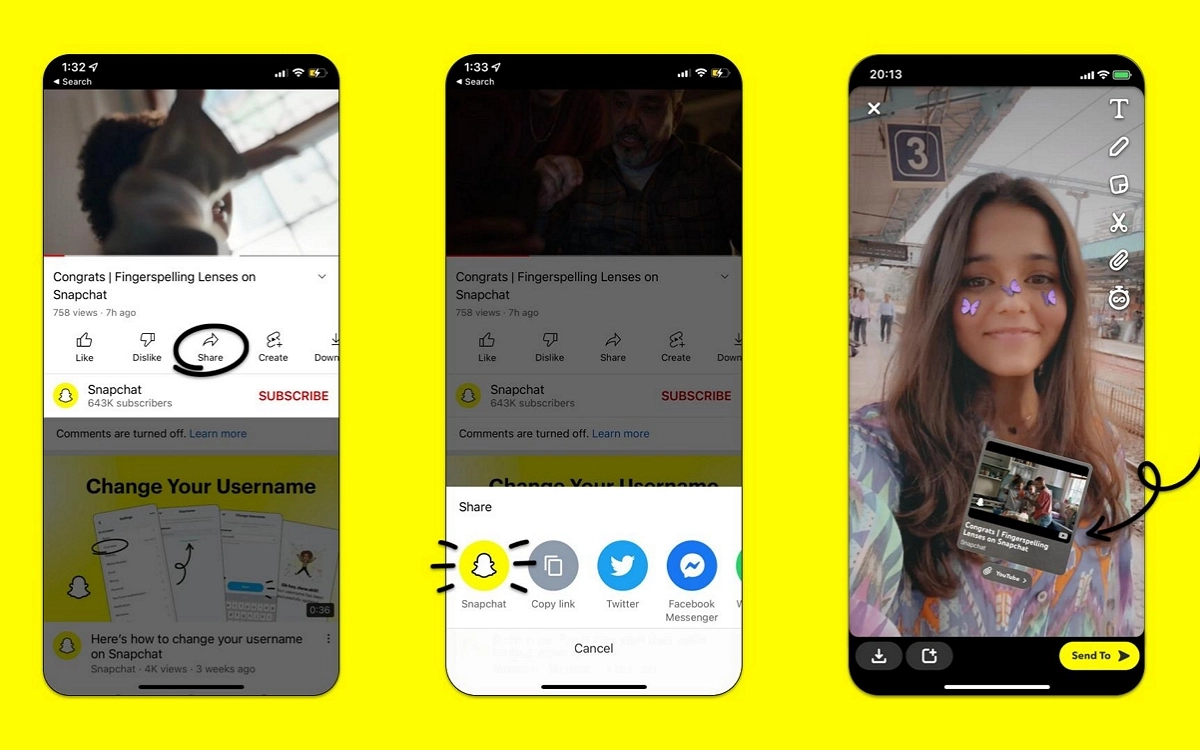 Snapchat YouTube
