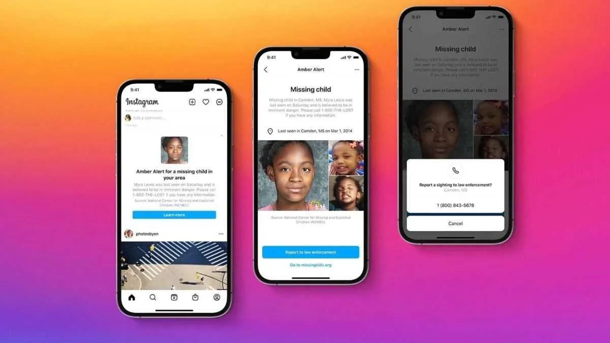 Instagram lancia Amber Alerts per aiutare a trovare i bambini scomparsi 5 instagram amber alert