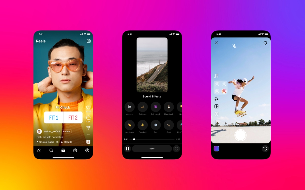 Instagram sta ancora copiando TikTok estendendo la durata di Reels a 90 secondi 2 instagram reels