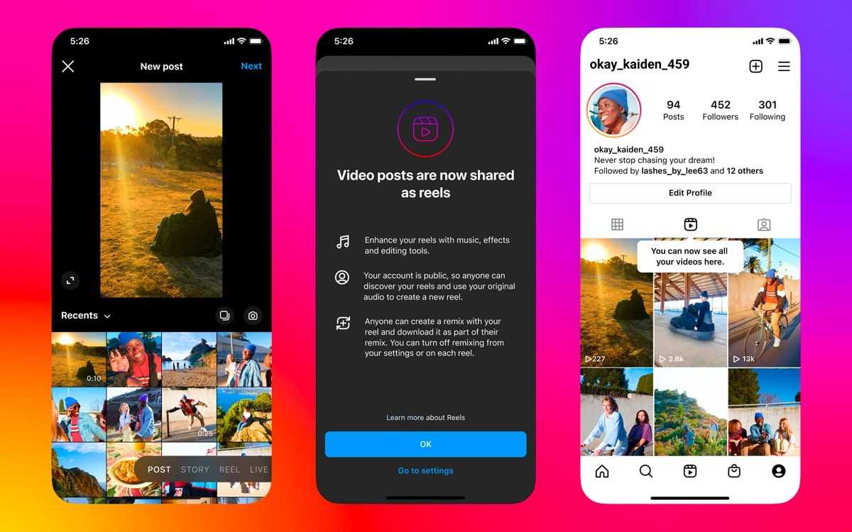 instagram reels post facebook