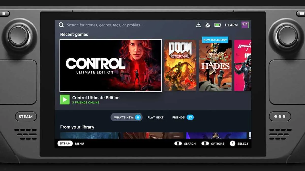 Steam Deck: la nuova interfaccia sostituirà la modalità Big Picture su PC 9 interface steam deck
