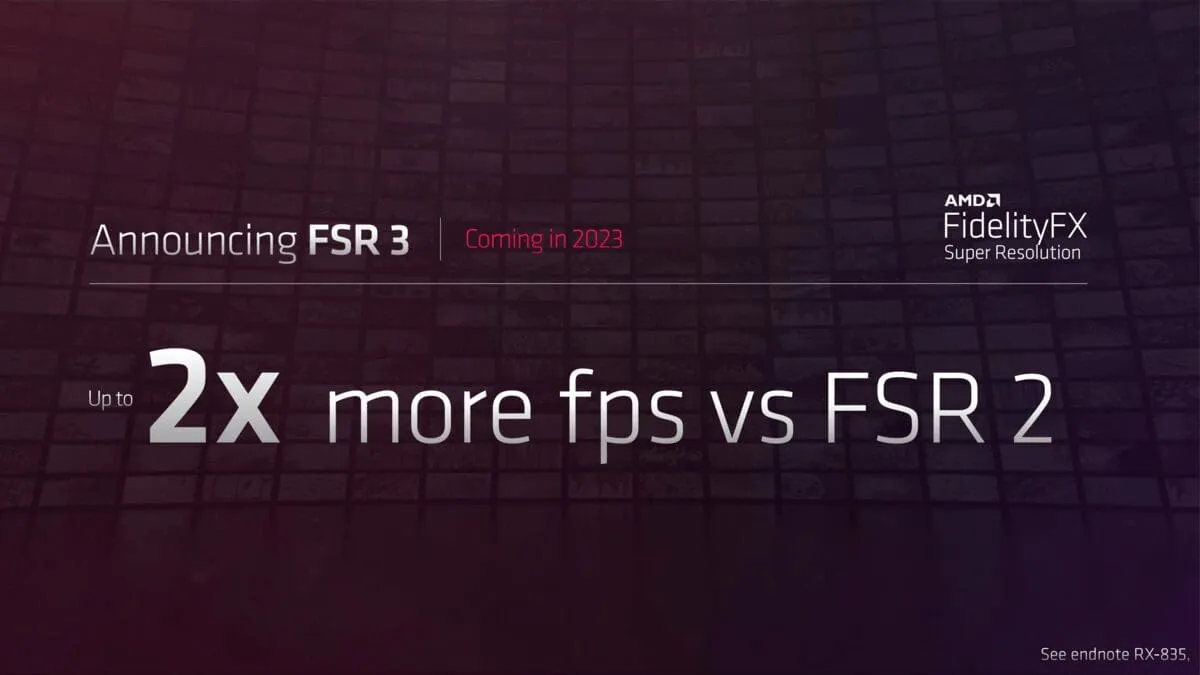 DisplayPort 2.1, 8K a 165 Hz, FSR 3 e HYPR-RX: AMD enfatizza le funzionalità di RDNA 3 10 amd fsr 3