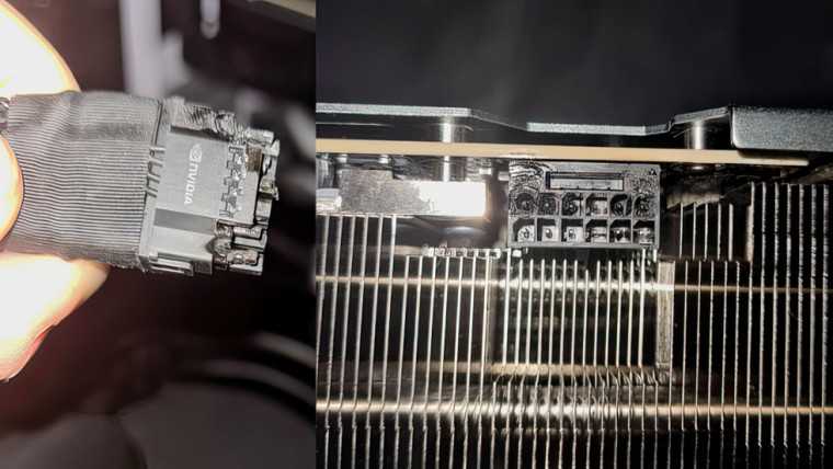 I connettori Nvidia RTX 4090 a 16 pin 12VHPWR bruciano ancora: primo caso di fusione lato PSU 9 broken 12 pin via reddit story