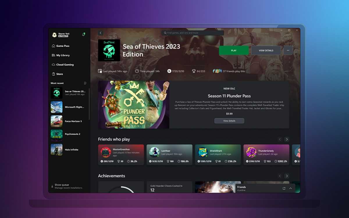 Xbox interface app PC