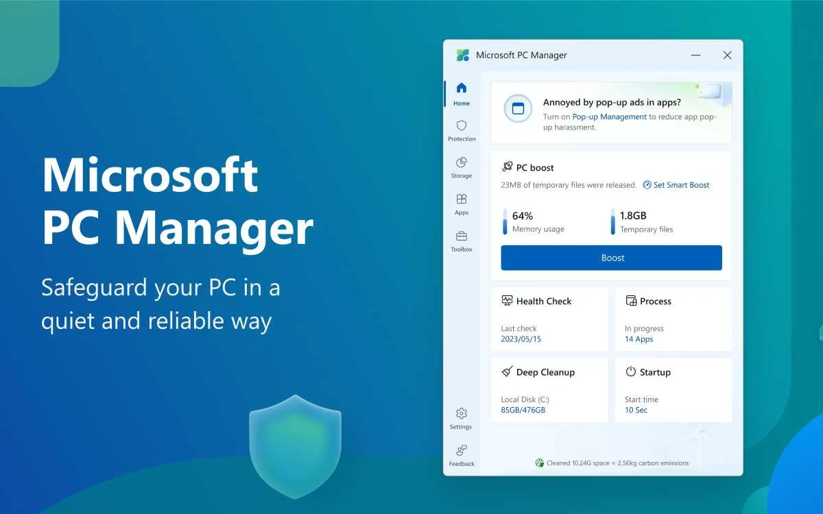 Windows: arriva finalmente il CCleaner di Microsoft 13 microsoft pc manager