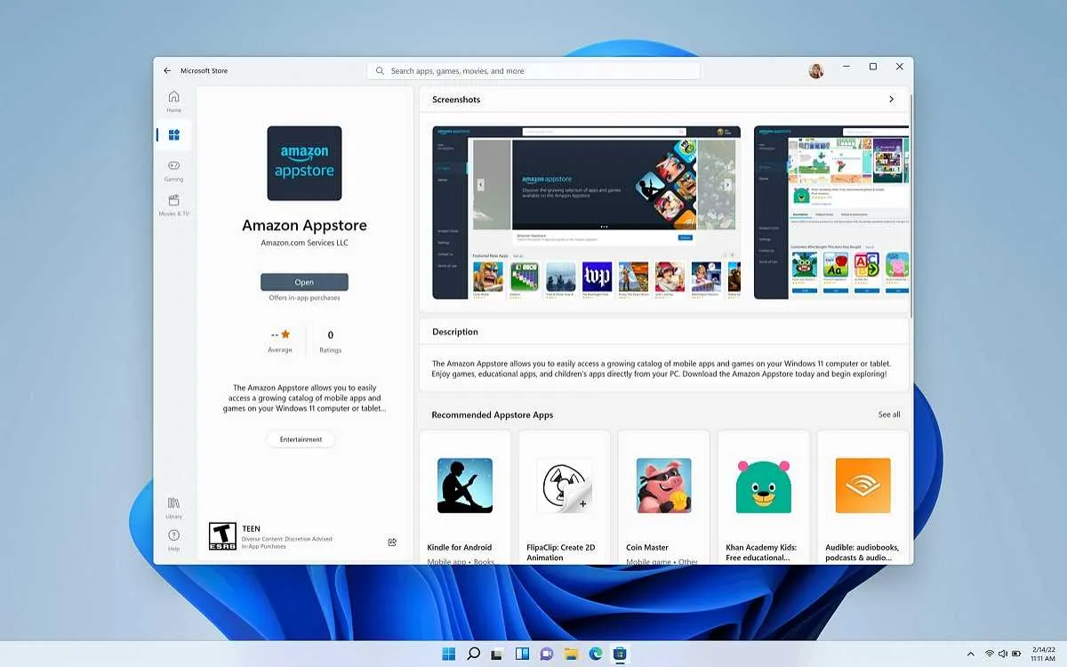 Windows 11: Microsoft termina le applicazioni Android su PC 12 Windows Subsystem for Android