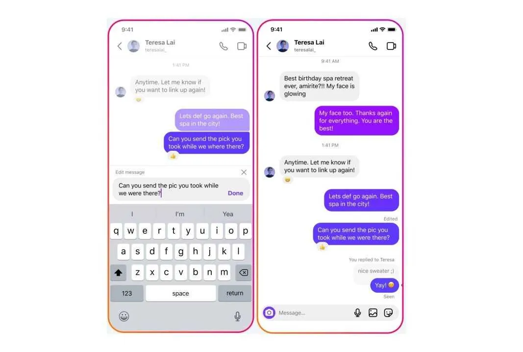 instagram edit dm