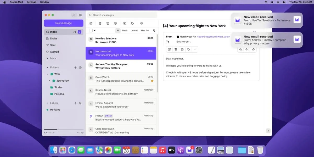 proton mail macos
