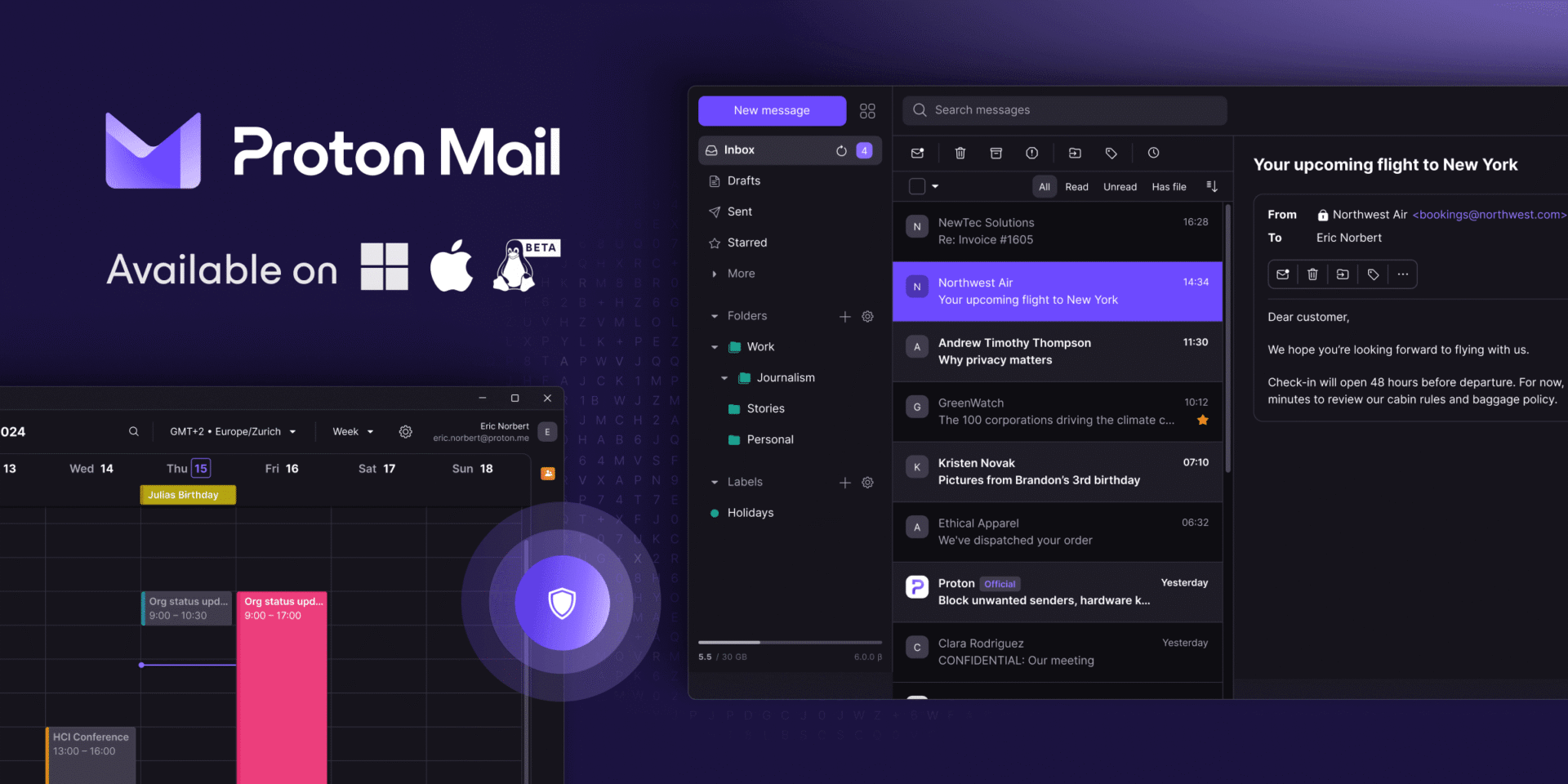Proton Mail per Windows e macOS è finalmente disponibile per tutti 9 proton mail