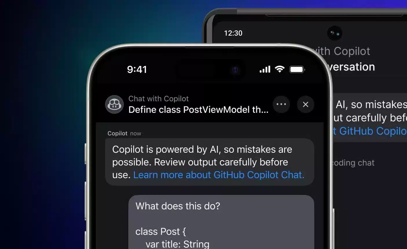 GitHub Copilot Chat è ora ufficialmente disponibile su iOS e Android 12 github copilot chat mobie