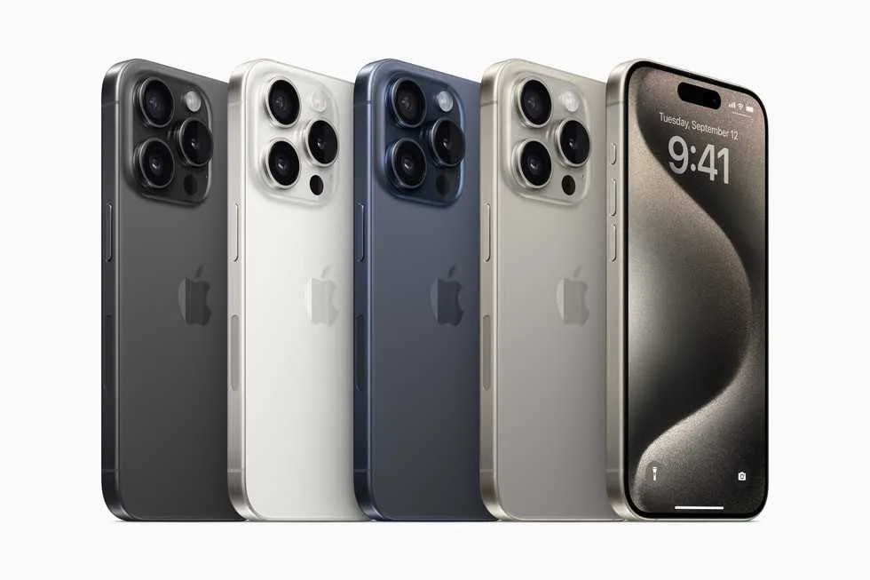 apple iphone 15 pro lineup color lineup