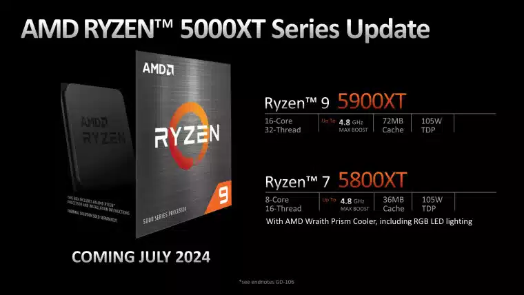 ryzen 5000xt launch amd