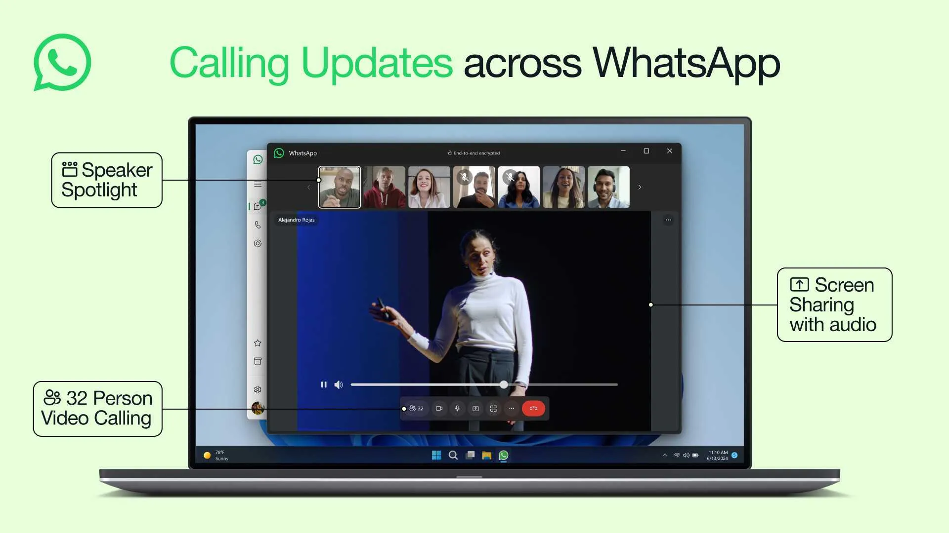 whatsapp video calling updates