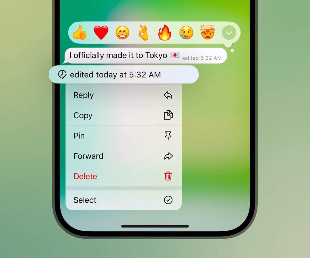 message timestamp