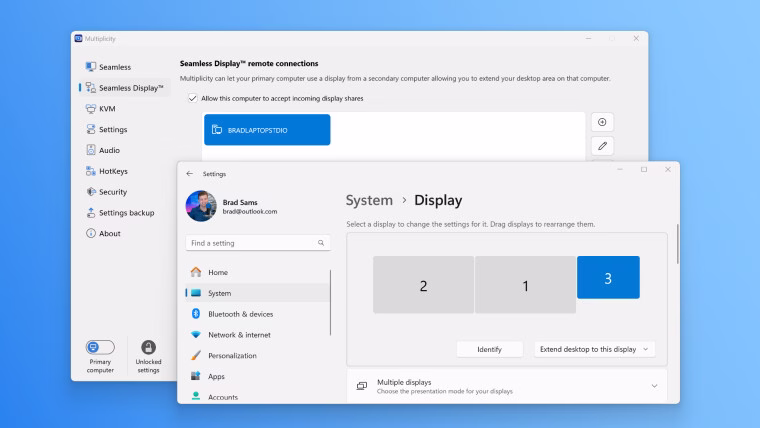 seamless display story