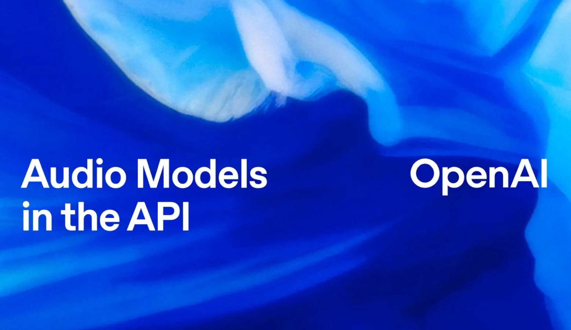 openai audio models