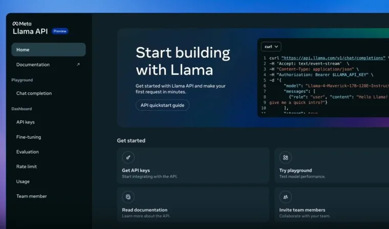 meta llama api