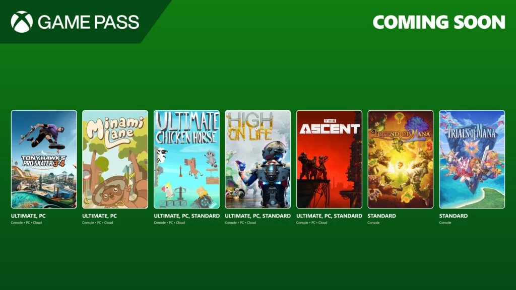 xbox gamepass announcement