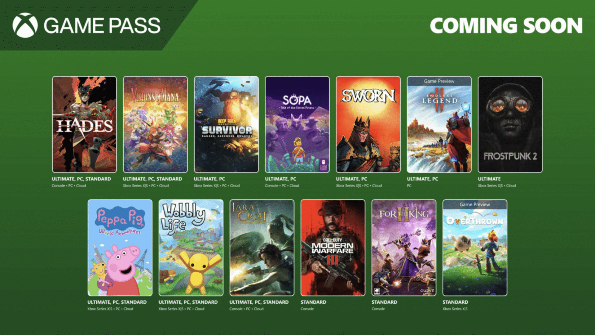 Xbox Game Pass Games September 2025