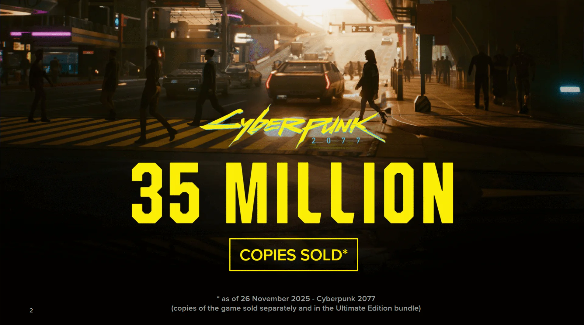 Cyberpunk 2077 Hit 35 Million Copies Sold Nov 2025