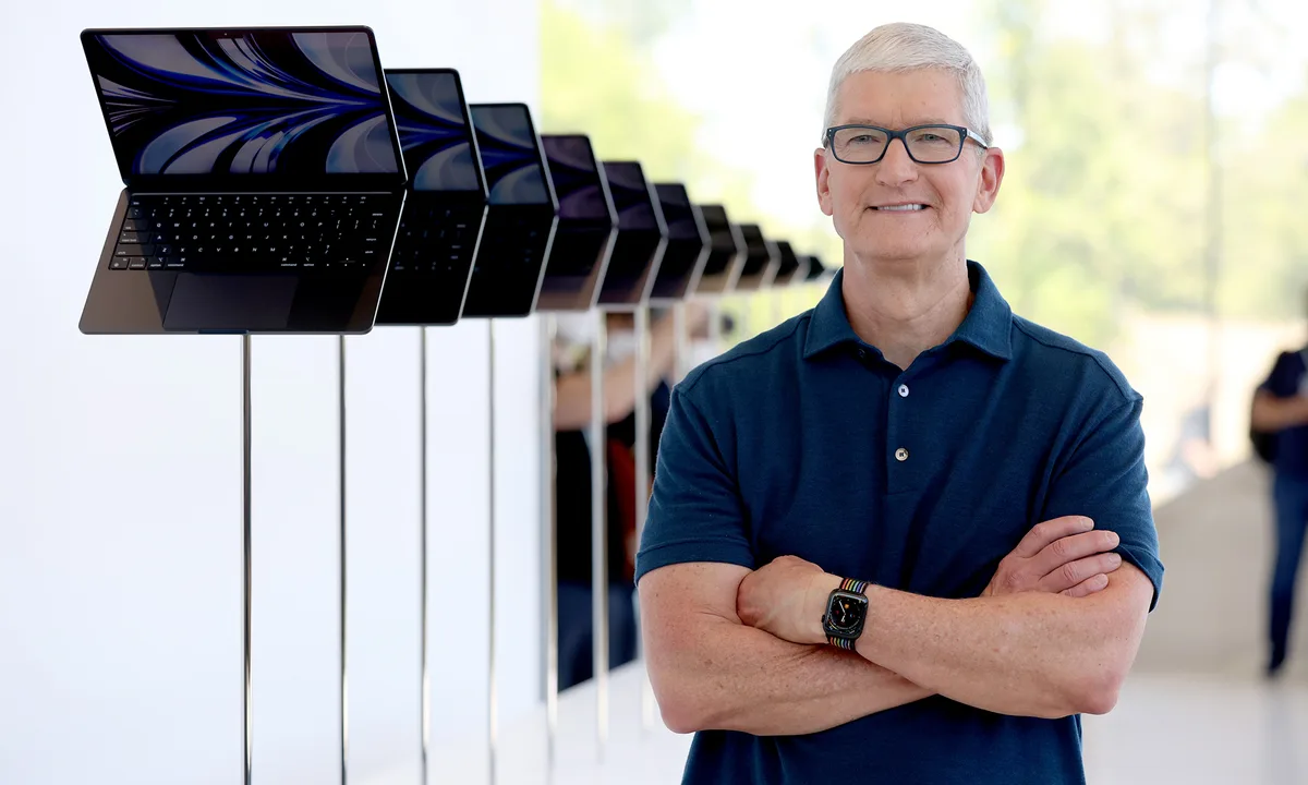 Apple CEO Tim Cook during the WWDC22