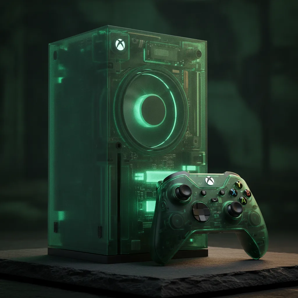Il ritorno alle origini Microsoft svela una Xbox Series X verde traslucido per il 25° anniversario