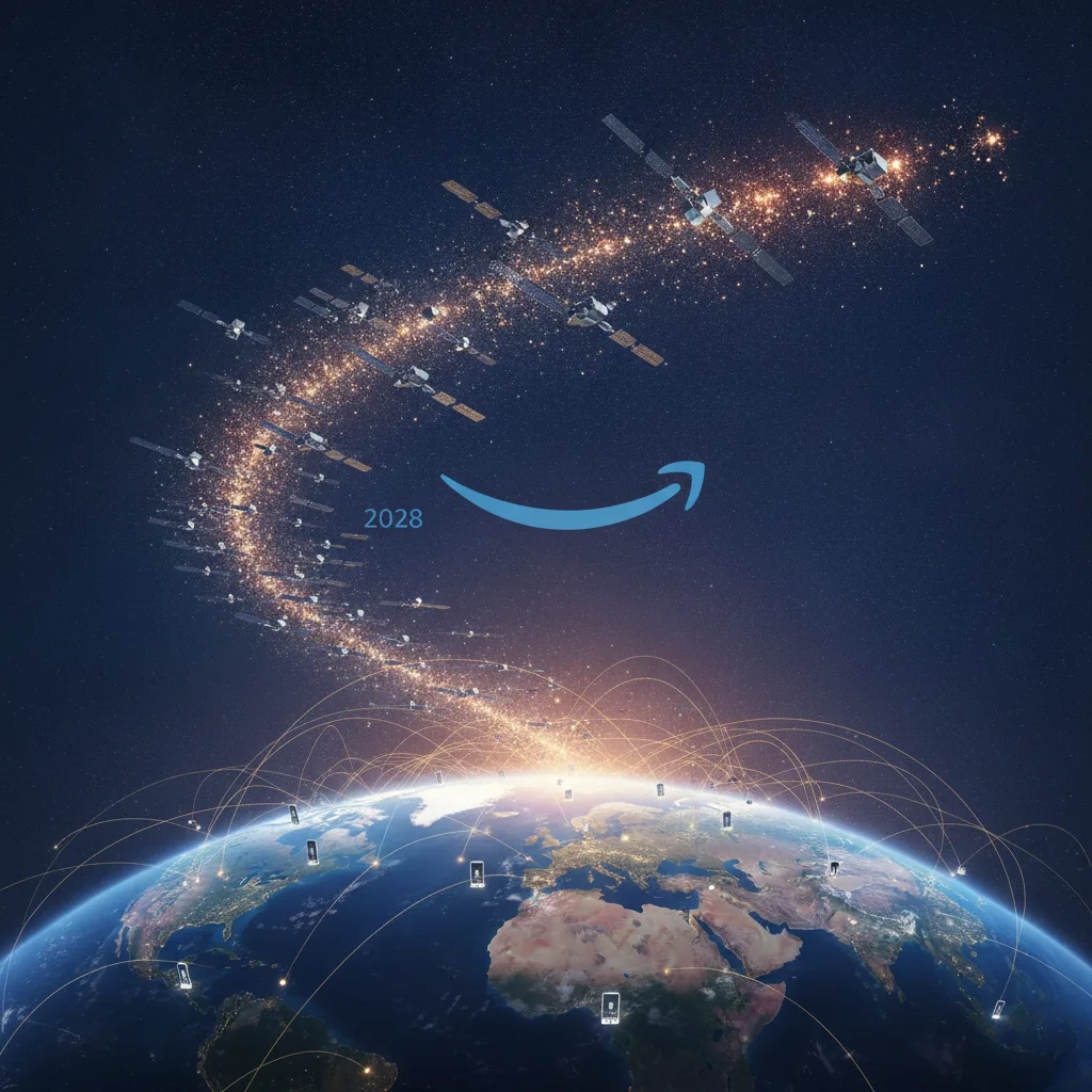 Amazon lancia la sfida a Starlink: in arrivo una rete satellitare per smartphone entro il 2028