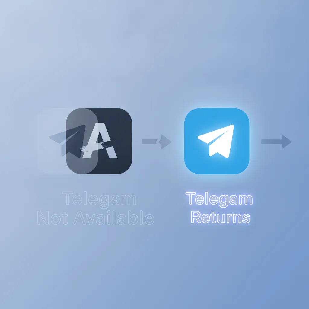 Telegram scompare temporaneamente dall’App Store: la spiegazione di Apple e il rapido ritorno