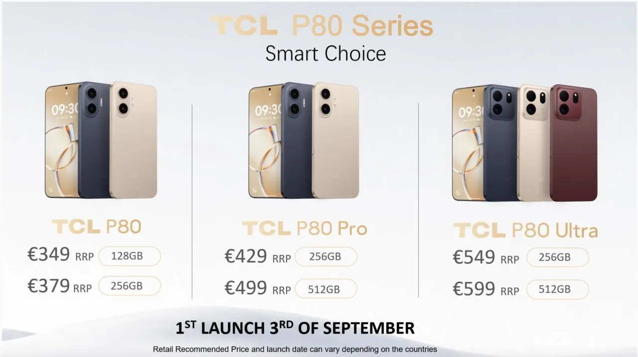 TCL svela la nuova serie P80: la tecnologia NXTPAPER abbraccia finalmente i pannelli AMOLED